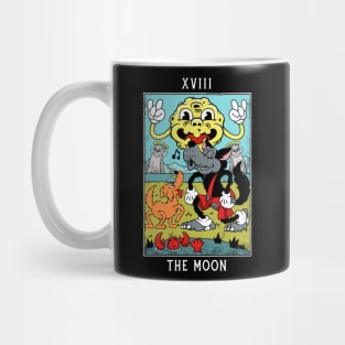 The Moon - Mystical Medleys - Vintage Rubber Hose Cartoon Tarot Mug